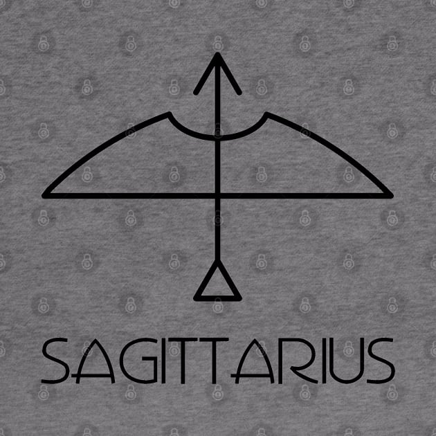 Sagittarius Doodle Line Art by inotyler